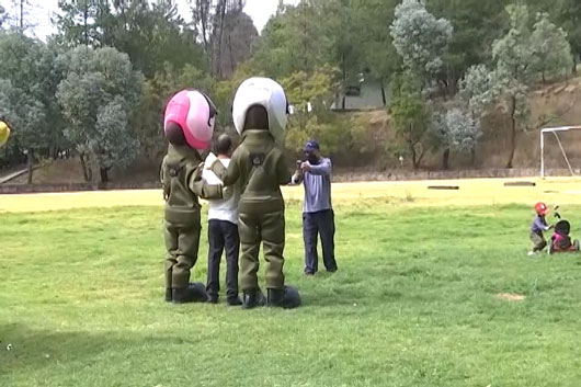 Familias tlaxcaltecas disfrutaron del paseo dominical en la 23 Zona Militar