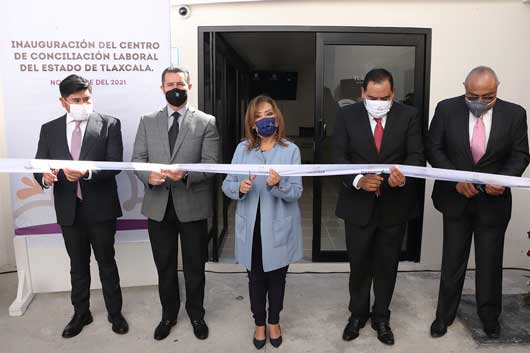 Inaugura Lorena Cuéllar Cisneros Centro de Conciliación Laboral del Estado de Tlaxcala