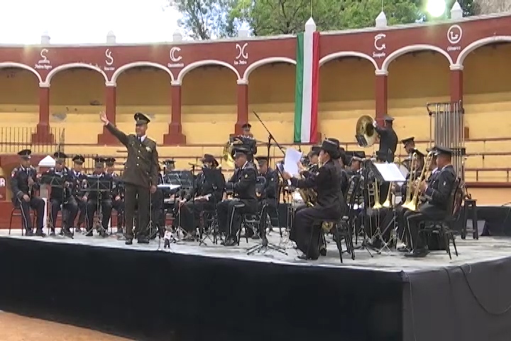 Se presenta la Banda de Música de la Sexta Región Militar en la capital tlaxcalteca