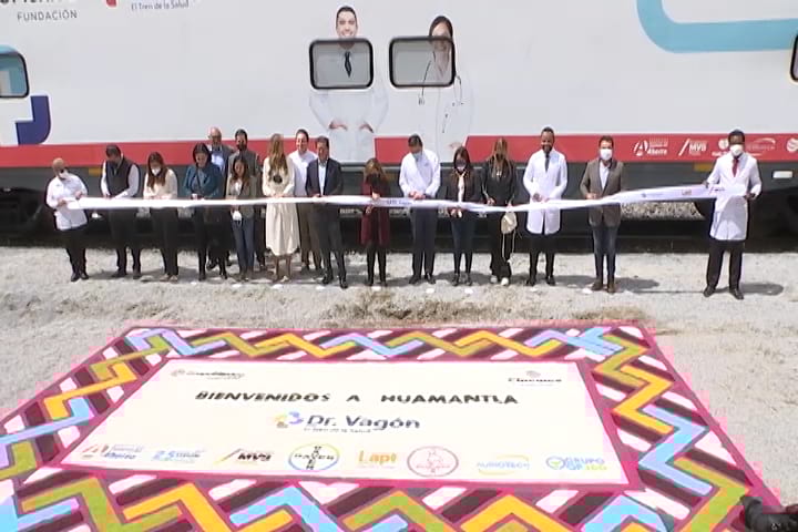 Encabeza gobernadora Lorena Cuéllar arranque de los servicios médicos gratuitos del tren de la salud “Dr. Vagón”