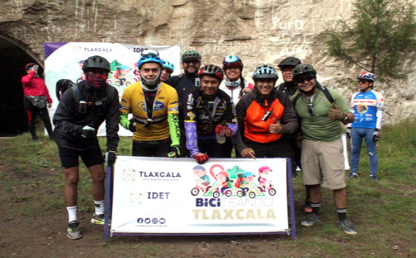 Reunió IDET a más de un centenar de ciclistas en “Biciteando Tlaxcala”