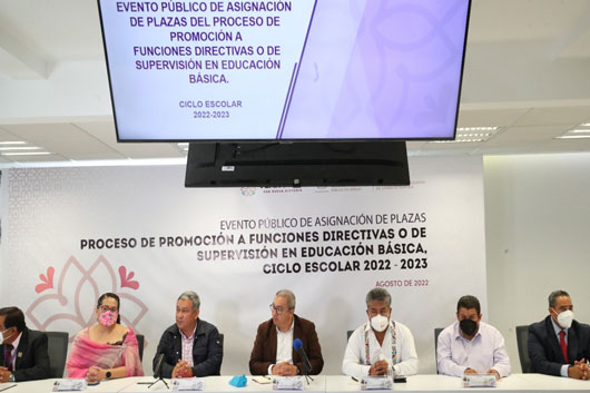 Asignan plazas de promoción a funciones directivas o de supervisión en educación básica