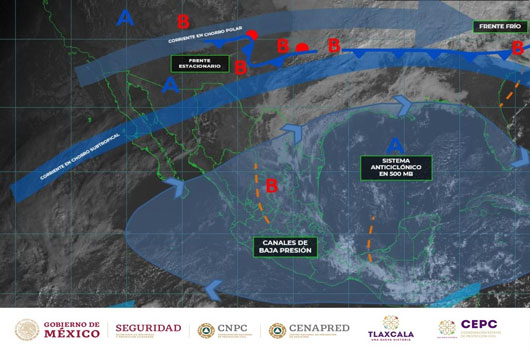 Frente frío número 14 traerá más heladas para Tlaxcala: CEPC