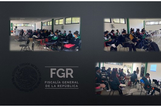 La FGR impartió plática sobre “Delitos contra la salud” a alumnos del Cecyte en Tlaxcala