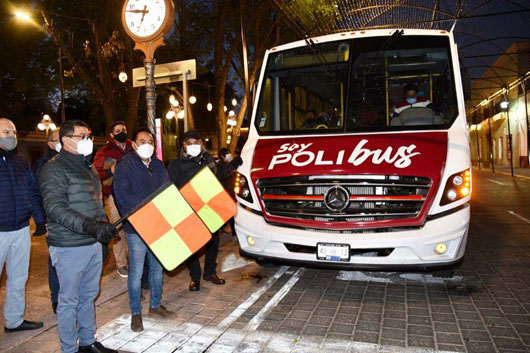 Dan banderazo de salida al “Polibus”