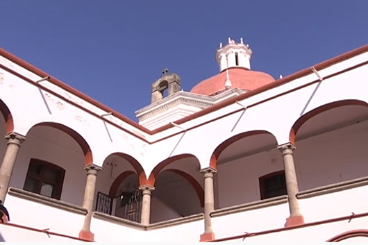 INAH-Tlaxcala realiza trabajos de restauración en la torre de la iglesia de la Señora Santa Ana de Chiautempan