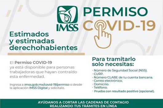 El IMSS flexibiliza el otorgamiento de incapacidades a los trabajadores con síntomas de COVID-19