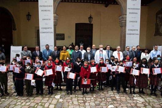 Celebran aniversario de la declaración del Conjunto Conventual Franciscano como Patrimonio Mundial