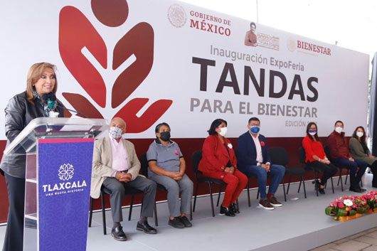 Gobernadora Lorena Cuéllar inauguró la Quinta Expo Feria Tandas para el Bienestar en Panotla
