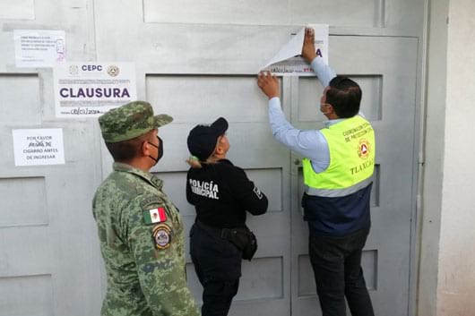 Clausuró Protección Civil del estado cuatro bares en inmediaciones de la UPTx