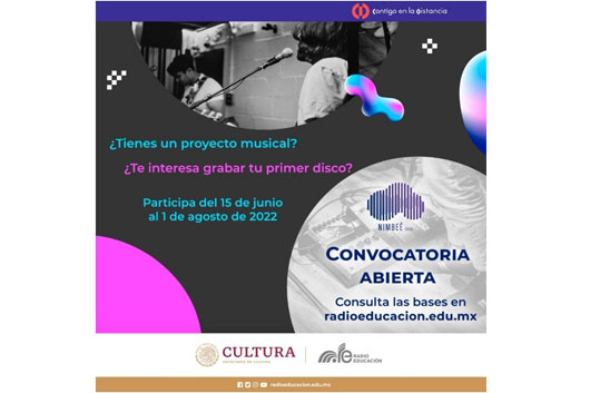 Radio Educación lanza convocatoria para realizar producciones discográficas a través de su sello Nimbeë