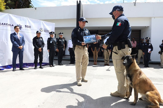 Reconoce SSC mérito deportivo y oficial canino caído