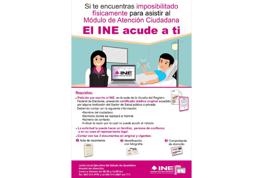 INE Tlaxcala realiza trámites a domicilio para quienes presentan imposibilidad física