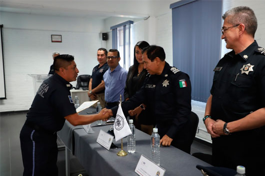 SSC entrega constancias de certificación a instructores del instituto de formación y capacitación de seguridad pública