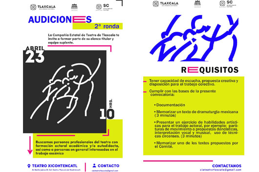 Inicia SC segunda ronda de audiciones de la compañía estatal de teatro