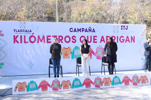 Inicia campaña “Kilómetros que Abrigan”; recorrerá comunidades vulnerables en Tlaxcala