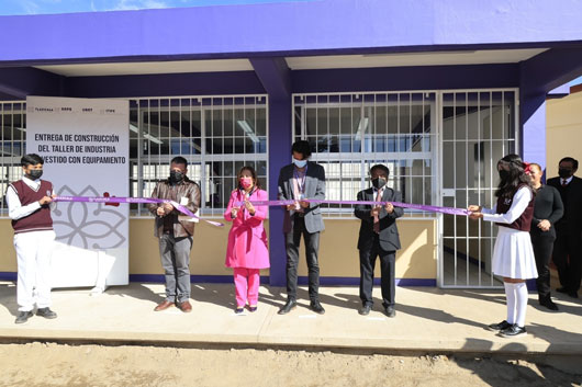 Entrega Gobernadora edificio y equipamiento en la Secundaria Técnica 26 de Huamantla