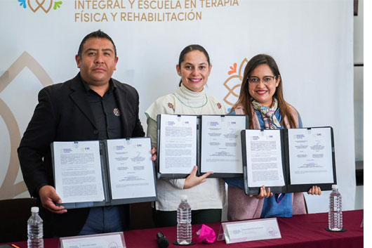 Firman convenio Bienestar Estatal y el CRI para fortalecer atención a personas con discapacidad