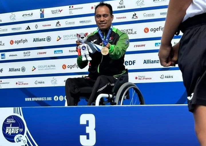 Leonardo Pérez Juárez obtiene medalla de bronce en el Campeonato Mundial de Para Atletismo