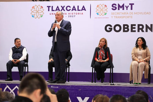 Encabezó secretario de gobernación encuentro con transportistas de Tlaxcala