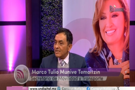 Entrevistas con el Secretario de Movilidad y Transporte del Estado, Marco Tulio Munive Temoltzin