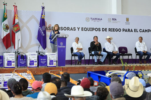 Entregó Gobernadora aspersoras y equipos de riego para productores de 20 municipios