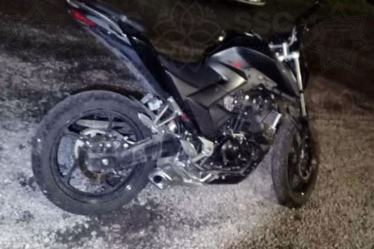 Pronta intervención permite a la SSC recuperar motocicleta robada