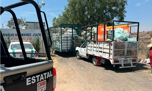 PROPAET y SSC aseguran unidades sin autorización para transportar residuos sólidos