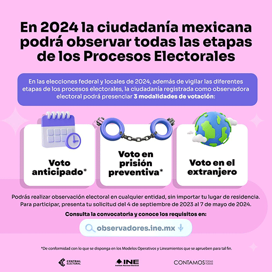 A observar proceso electoral y comicios, llama INE Tlaxcala