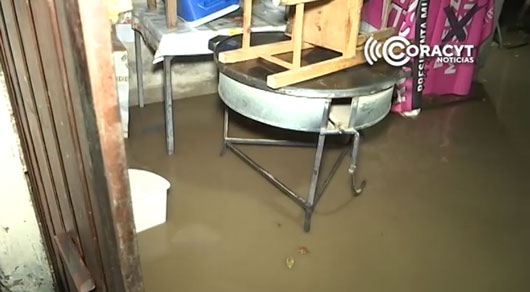 Lluvias provocan inundaciones en Zacatelco