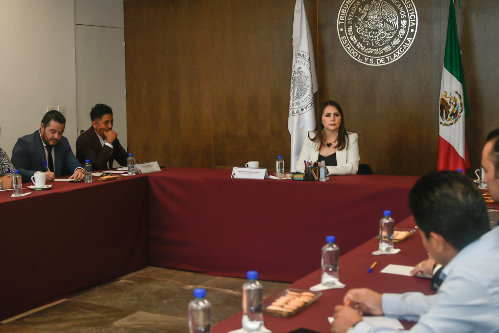 Dialoga presidenta del Poder Judicial con barras y colegios de abogados.