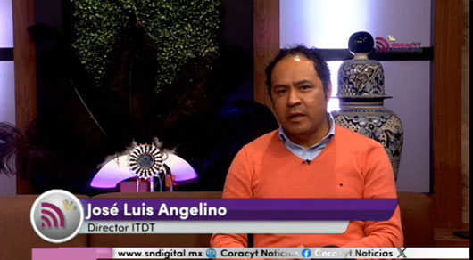 En el estudio de “Coracyt Noticias”, el director del ITDT, José Luis Angelino