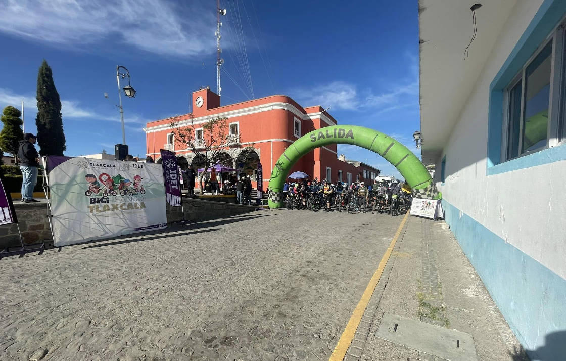 Biciteando Tlaxcala llegó a la Hoyanca