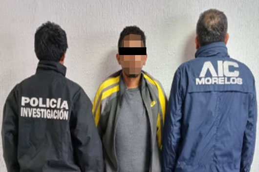 Colabora PGJE con Fiscalía General de Morelos para aprehender a masculino por robo calificado