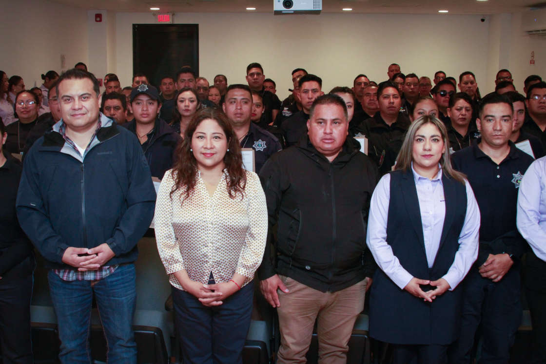 Acreditan policías de Tlaxcala Curso Nacional de Actuación Policial