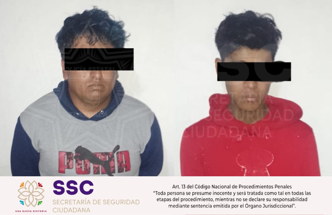 A disposición dos hombres por portación ilegal de tres armas de fuego
