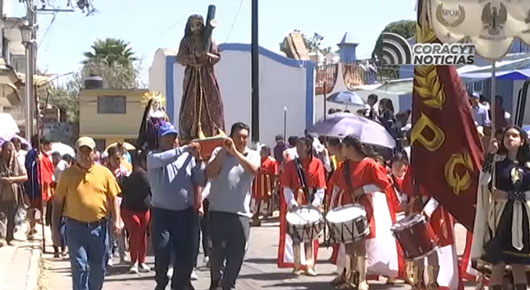 Con representaciones y viacrucis, recuerdan tlaxcaltecas la pasión y muerte de Cristo