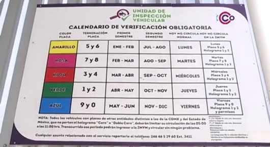 ¡No olvides realizar tu verificación vehicular!