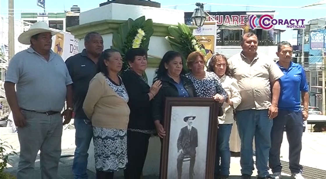 Conmemoraron el CXXXVII natalicio del General Domingo Arenas Pérez en Zacatelco