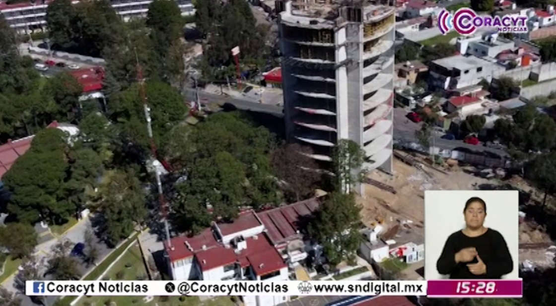 Registra “Torre de Rectoría” un avance del 90 % en su edificación