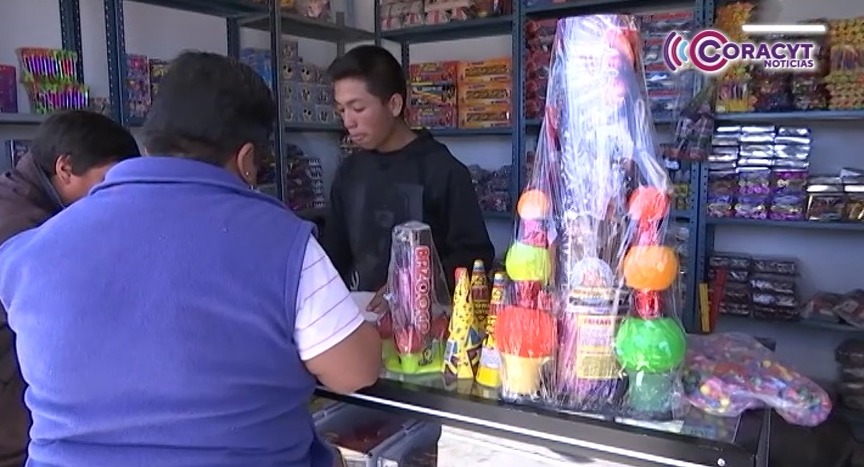 Inician operativos de supervisión en venta de pirotecnia en 60 municipios
