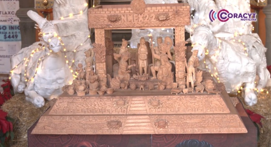 Exhiben nacimientos de PET y talla en cedro rojo en Secture