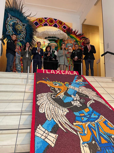 Gira en España: Gobernadora de Tlaxcala sostiene reuniones con empresarios