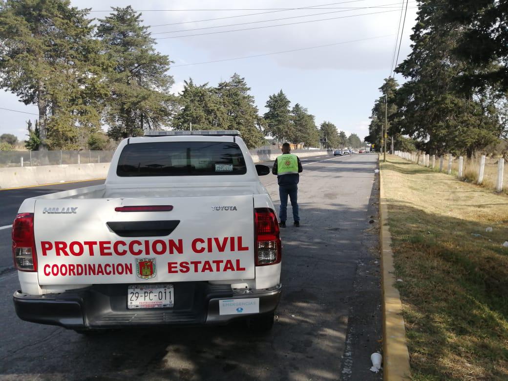 Caída de ceniza del Popocatépetl afecta municipios del norte de Tlaxcala