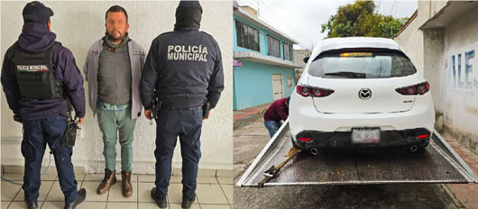 Detiene Policía de Tlaxcala de Xicohténcatl a hombre vinculado a delitos de alto impacto