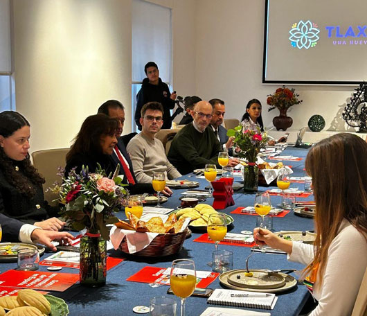 Promociona Gobernadora a Tlaxcala con medios de comunicación en España