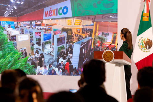 Secretaria de Turismo Federal destaca en mañanera la presencia de estados en la FITUR 2025