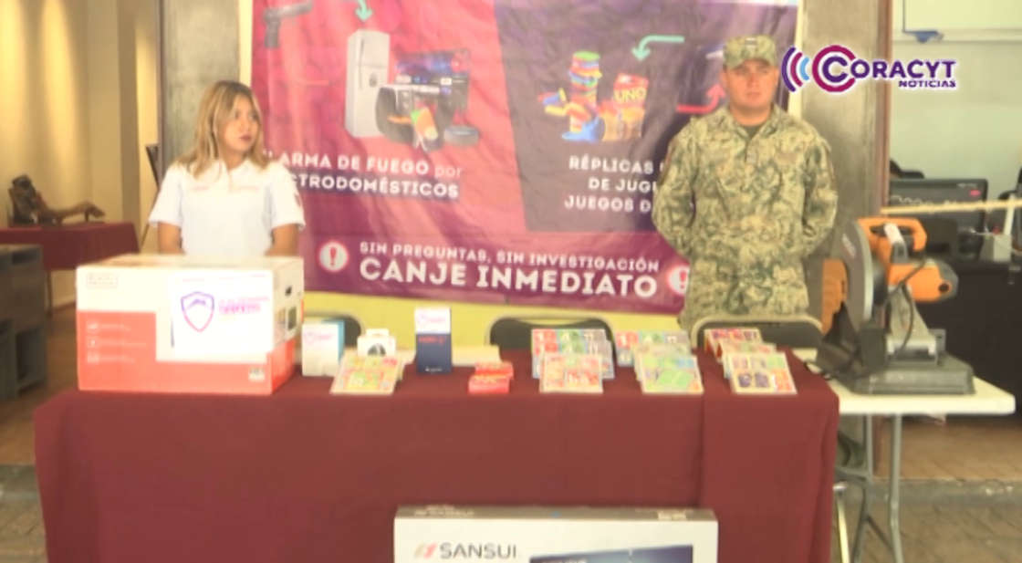 Permanecerá vigente el programa de “Canje de Armas” hasta el 22 de agosto