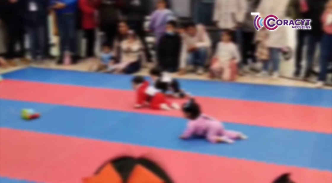 Bebés demostraron su fuerza y ternura en “Carrera de gateo”