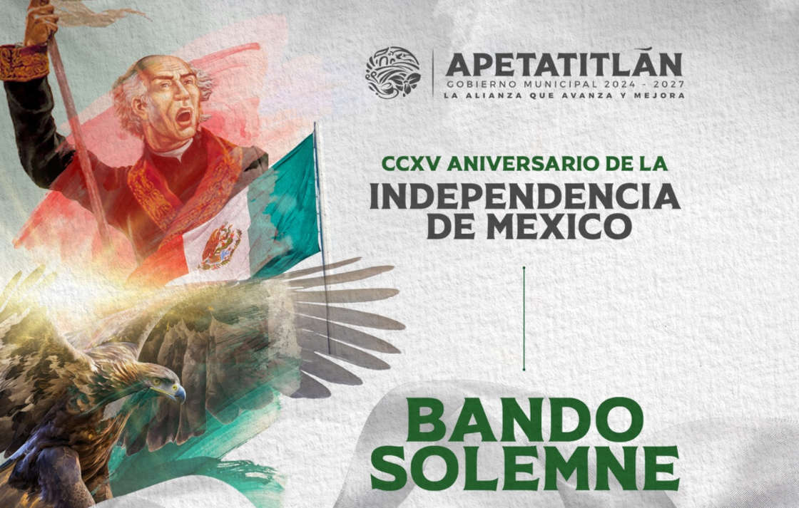 Azaín Ávalos Marbán da inicio a los festejos del CCXV Aniversario de la Independencia de México